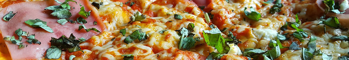 Eating Italian Pizza at Italy's Best Pizza restaurant in Lakehurst, NJ.